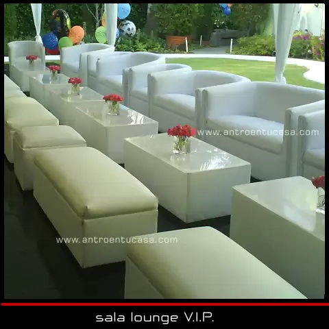 Mobiliario lounge para fiestas