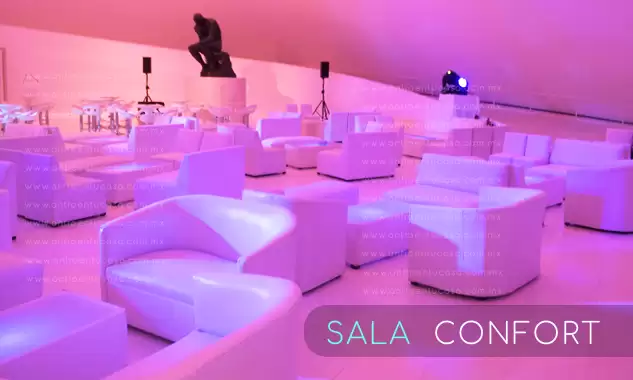 sala lounge en alquiler modelo confort